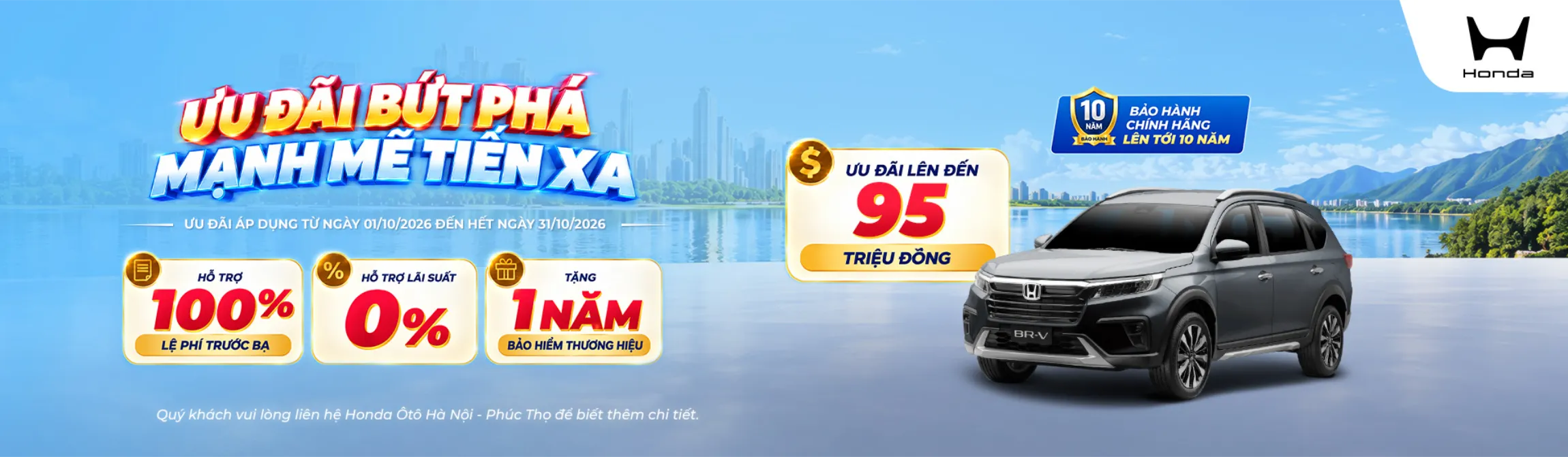 Ưu đãi mua Honda BR-V tháng 10/2026