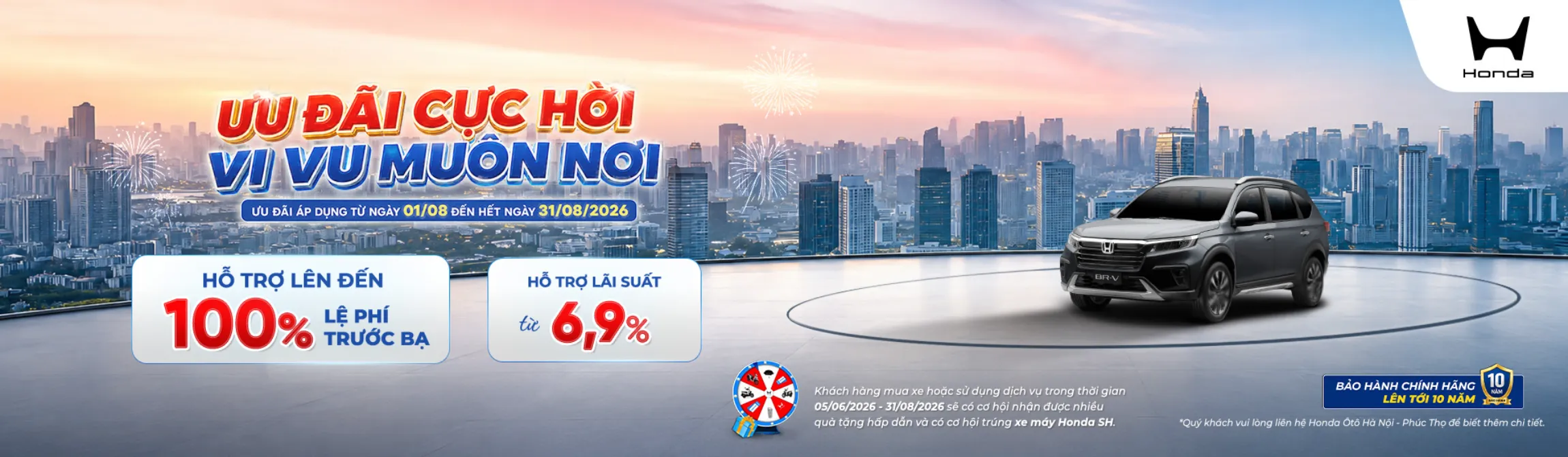 Ưu đãi mua Honda BR-V tháng 8/2026
