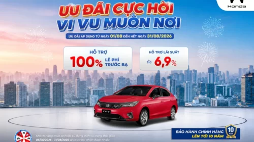 Ưu đãi mua Honda City tháng 8/2026