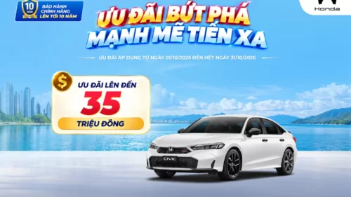 Ưu đãi mua Honda Civic tháng 10/2026