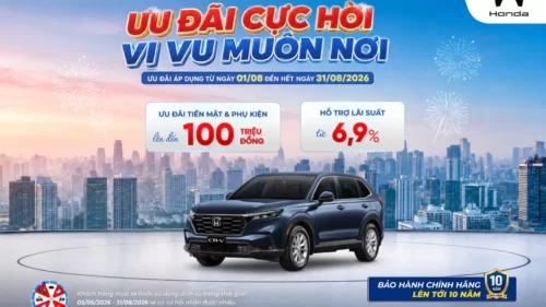 Ưu đãi mua Honda CR-V tháng 8/2026