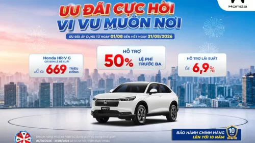 Ưu đãi mua Honda HR-V tháng 8/2026