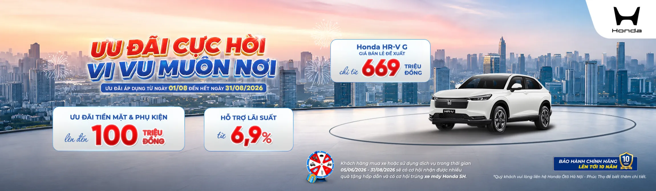 Ưu đãi mua Honda HR-V tháng 8/2026