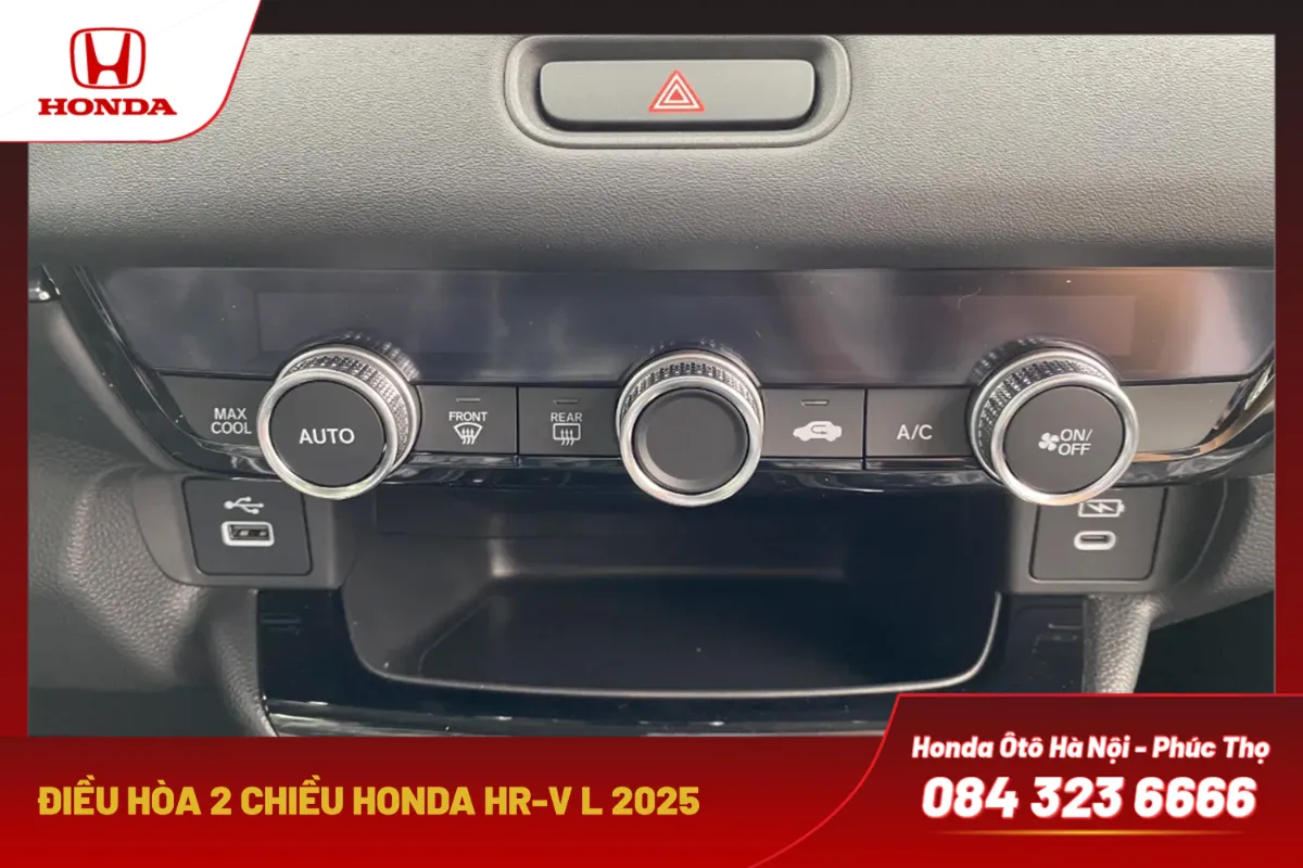 Hệ thống điều hòa Honda HR-V L 2025