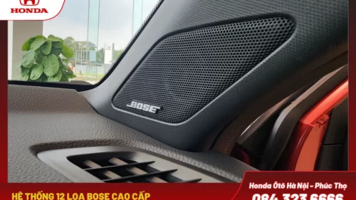 Hệ thống 12 loa Bose cao cấp mang đến trải nghiệm âm thanh rõ ràng, sắc nét, lan tỏa khắp không gian xe, cho bạn tận hưởng trọn vẹn những giai điệu yêu thích.
