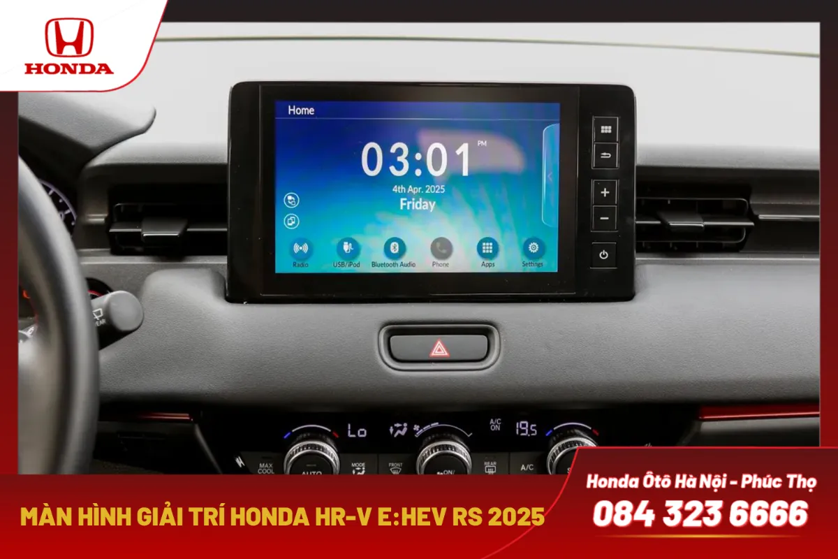 Màn hình giải trí: Màn hình cảm ứng 8 inch kết nối Apple CarPlay không dây, điều khiển trực quan.
