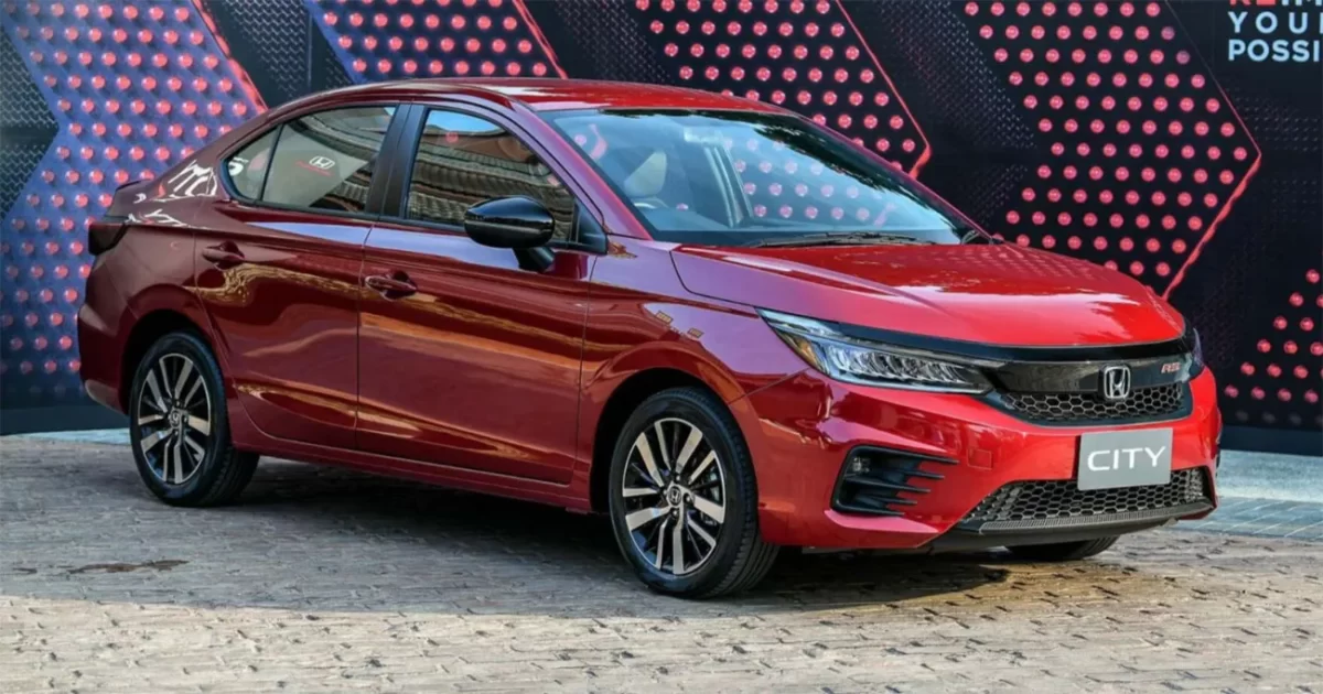 Honda City RS 2025 màu đỏ