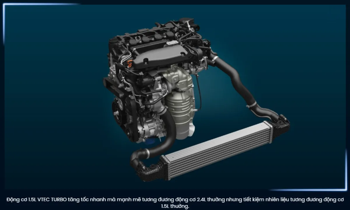 Động cơ 1.5 VTEC Turbo (Ảnh: Sưu tầm internet)