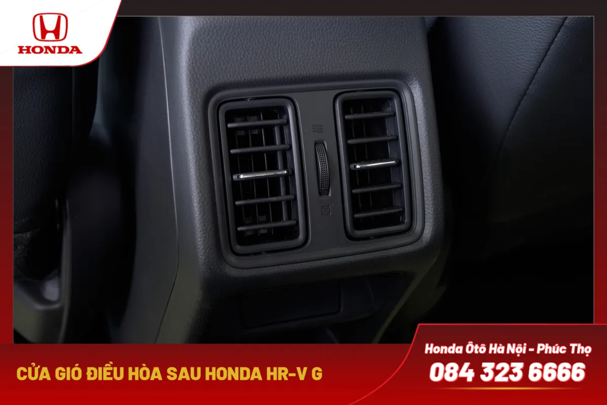 Cửa gió điều hòa sau hàng ghế 2 giúp làm mát đều cả khoang xe.