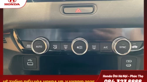 Hệ thống điều hòa tự động 2 vùng độc lập trên Honda HR-V e:HEV RS.