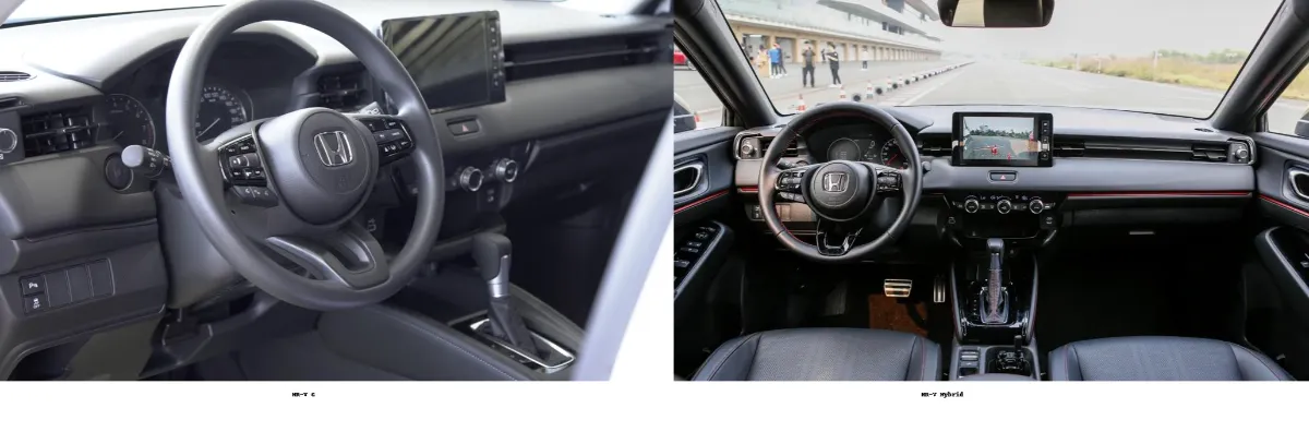 So sánh trang bị nội thất và tiện nghi Honda HR-V G và e:HEV RS