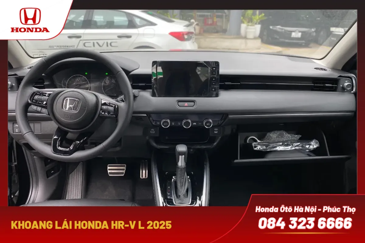 Khoang lái Honda HR-V đen 2025