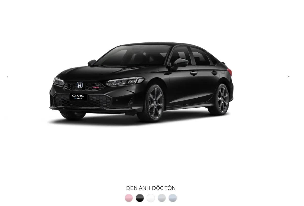 Civic màu đen: Đen ánh kim lịch lãm, phù hợp phong cách sang trọng và doanh nhân, nhưng cần chăm xe kỹ để luôn giữ được độ bóng.
