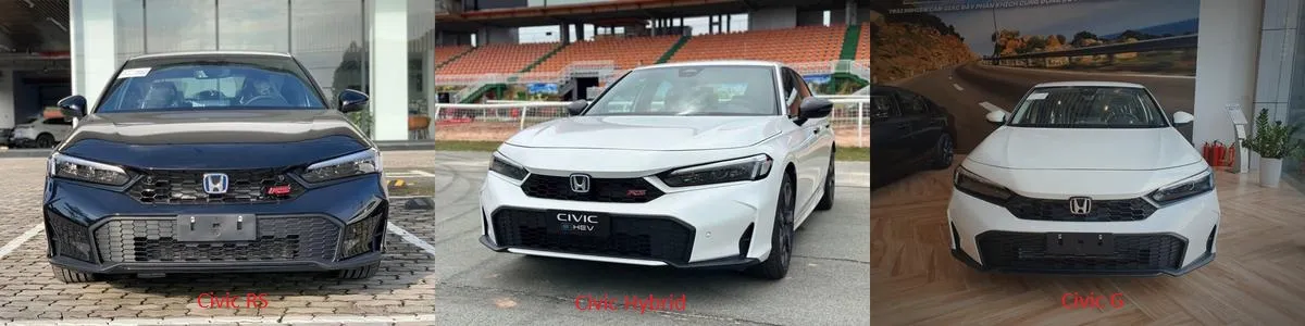 Honda Civic 2025 có 3 phiên bản đang bán tại Việt Nam