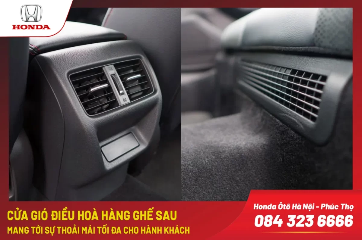 Cửa gió điều hòa phía sau