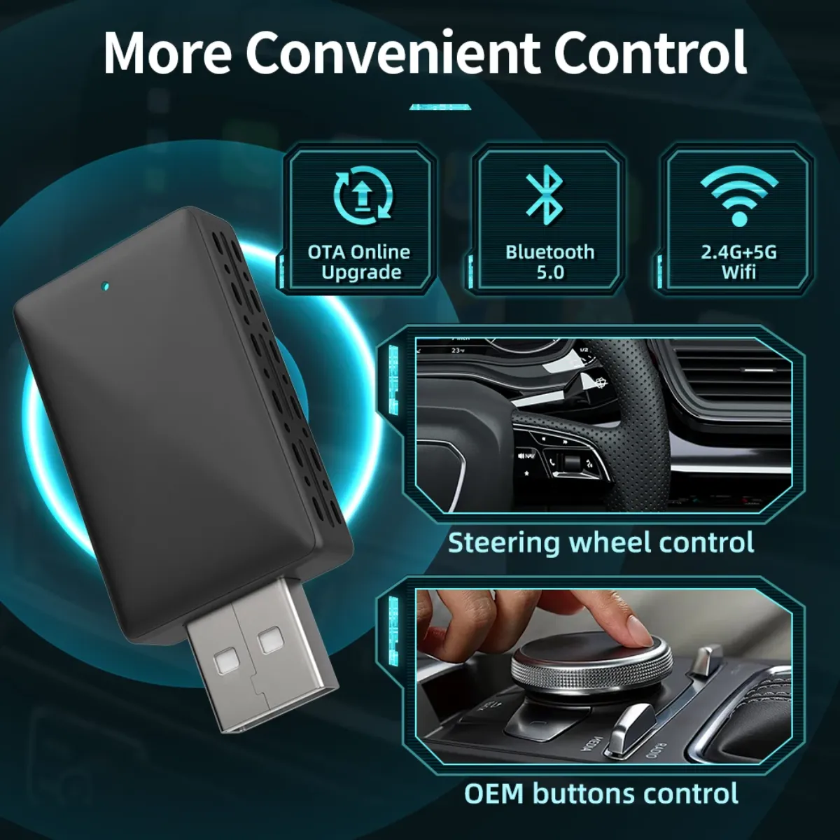 Giải pháp nhỏ gọn, dễ cài đặt giúp xe đời cũ tận dụng công nghệ CarPlay mà không cần thay màn hình