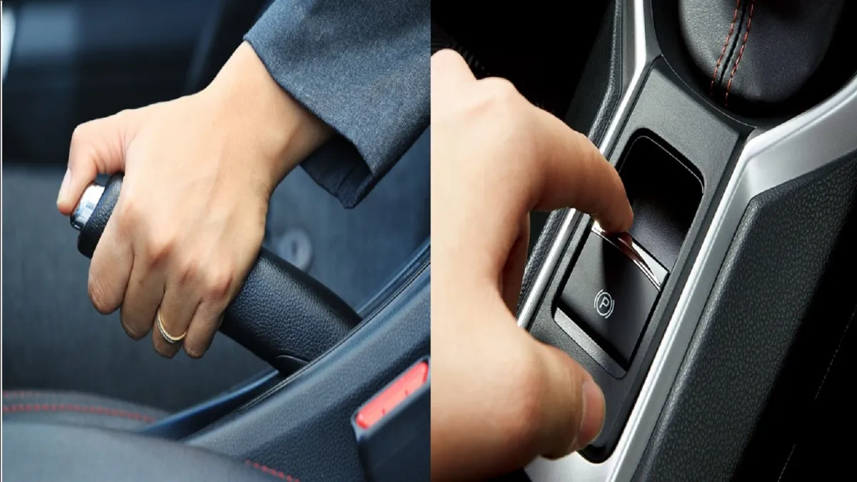 So sánh phanh tay điện tử với phanh tay cơ