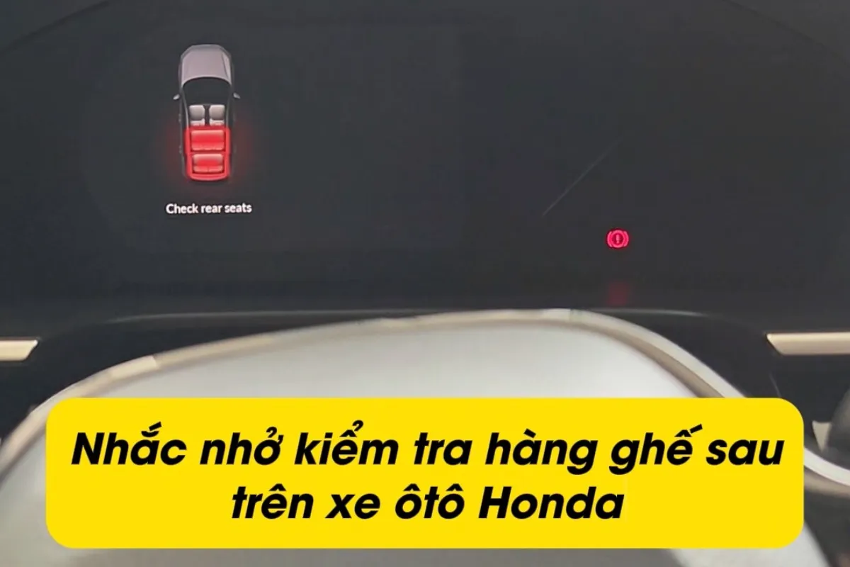 nhắc nhở kiểm tra hàng ghế sau
