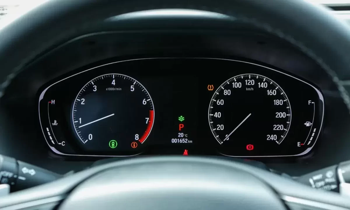 Cụm đồng hồ trung tâm Honda Accord đen