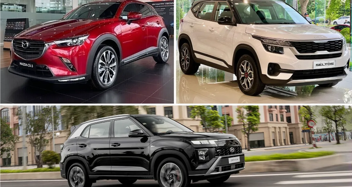 Corolla Cross, Kia Seltos, Mazda CX-3