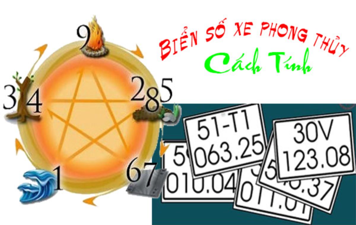 Cách tính tổng biển số xe hợp phong thủy đơn giản tại nhà