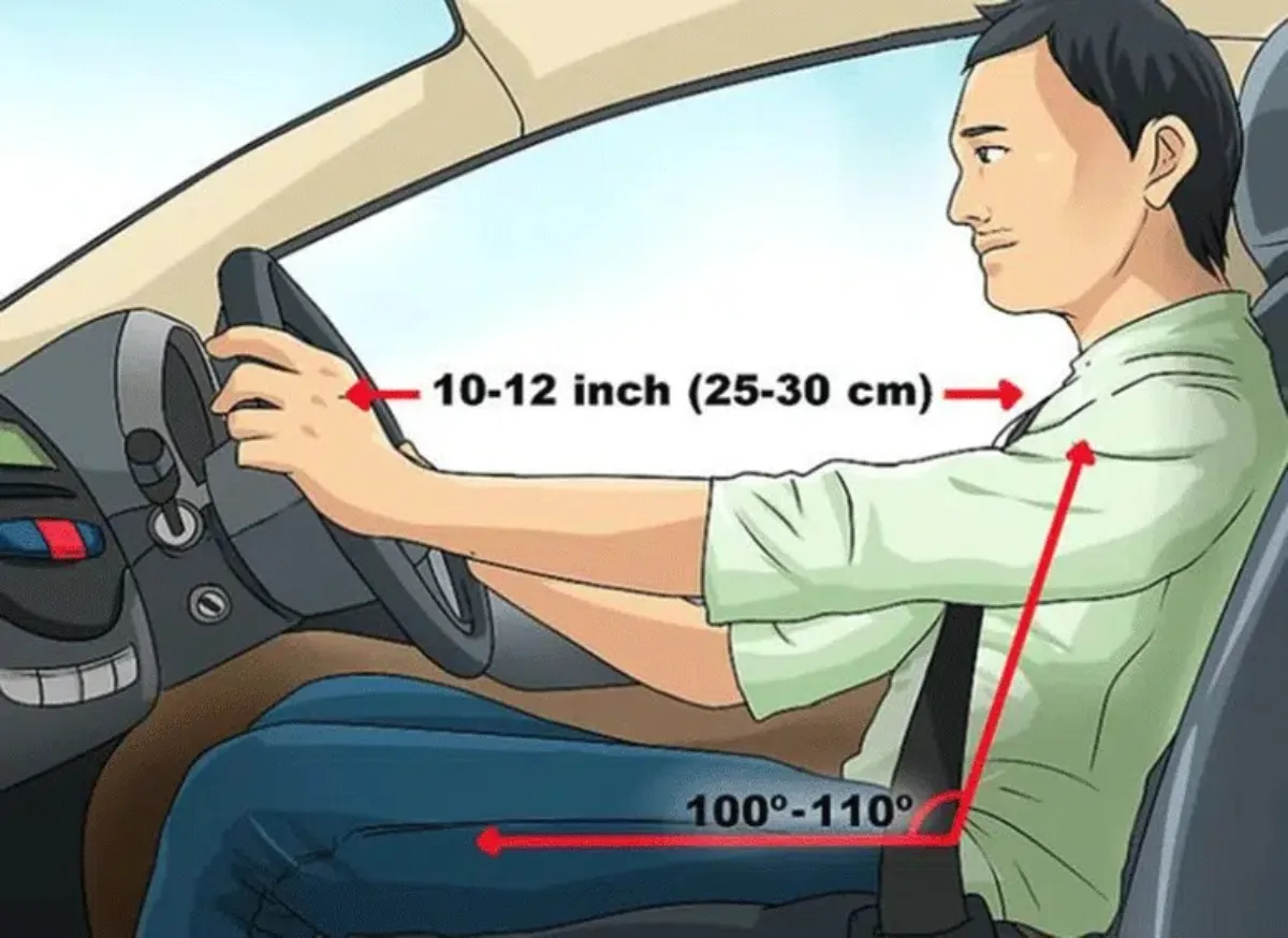 Tư thế ngồi lái xe chuẩn