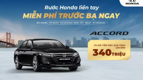 Ưu đãi Honda Accord tháng 10/2025