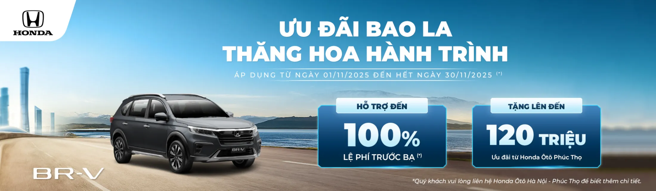 Ưu đãi Honda BR-V tháng 11/2025
