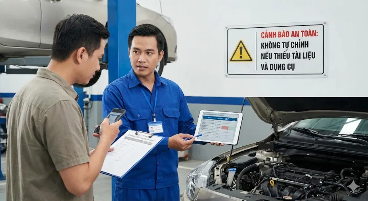 Quy trình kiểm tra khe hở xupap