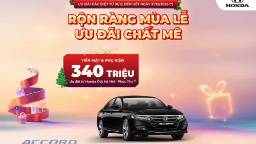 Ưu đãi Honda Accord tháng 12/2025
