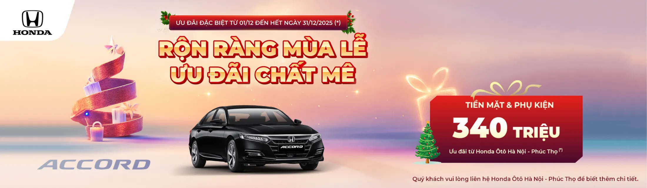 Ưu đãi Honda Accord tháng 12/2025