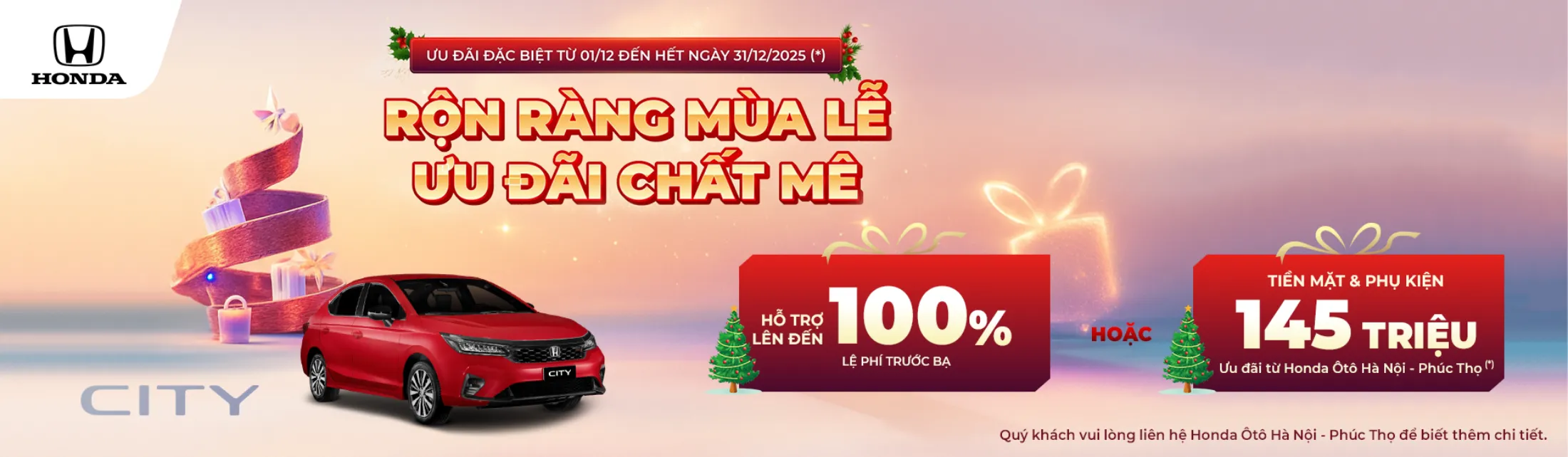 Ưu đãi Honda City tháng 12/2025