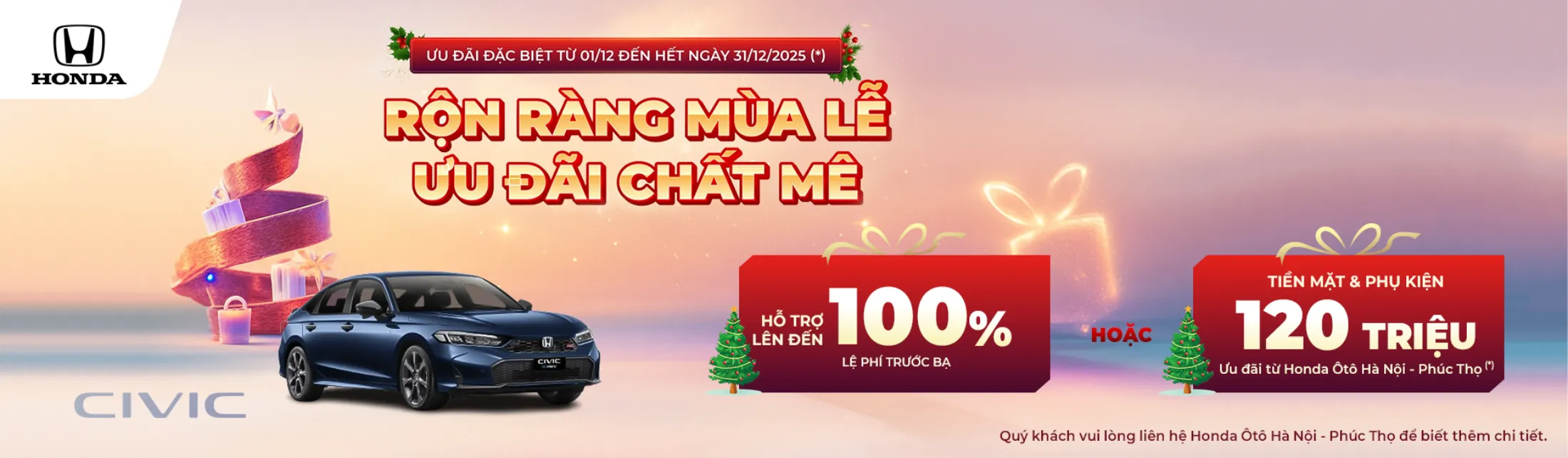 Ưu đãi Honda Civic tháng 12/2025