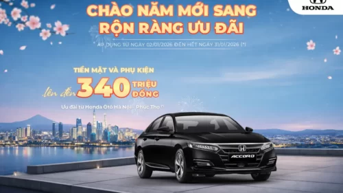 Ưu đãi Honda Accord tháng 1/2026