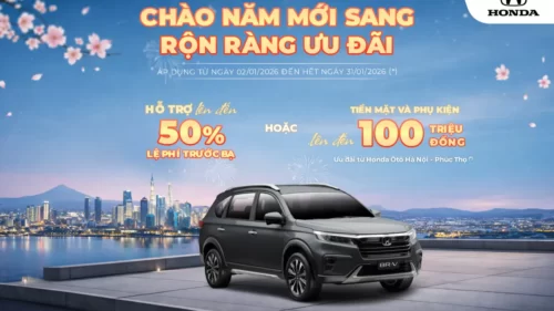 Ưu đãi Honda BR-V tháng 1/2026