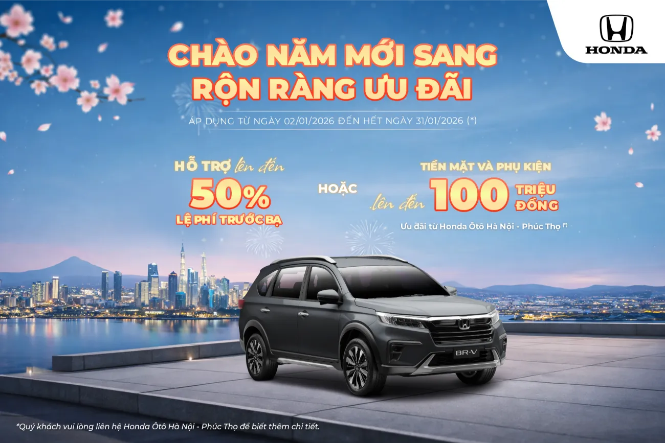 Ưu đãi Honda BR-V tháng 1/2026