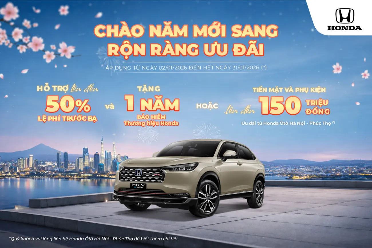 Ưu đãi Honda HR-V tháng 1/2026