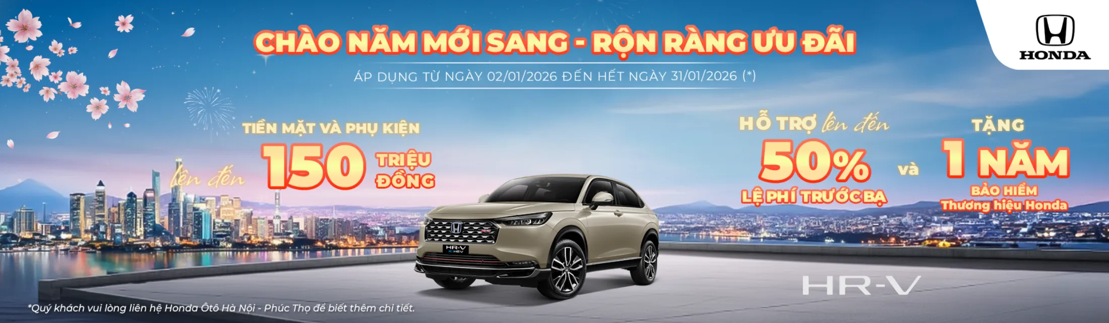 Ưu đãi Honda HR-V tháng 1/2026