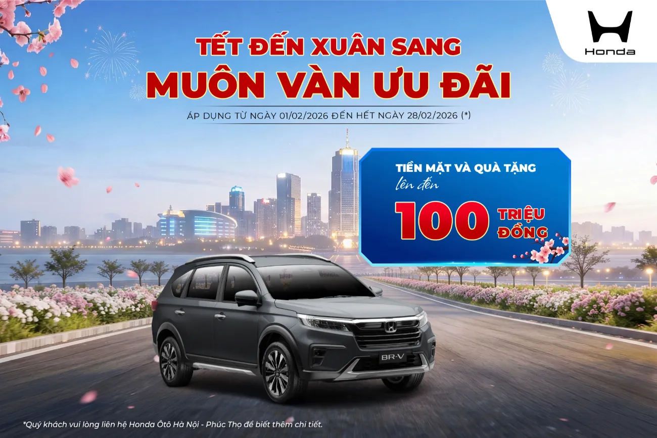 Ưu đãi Honda BR-V tháng 2/2026