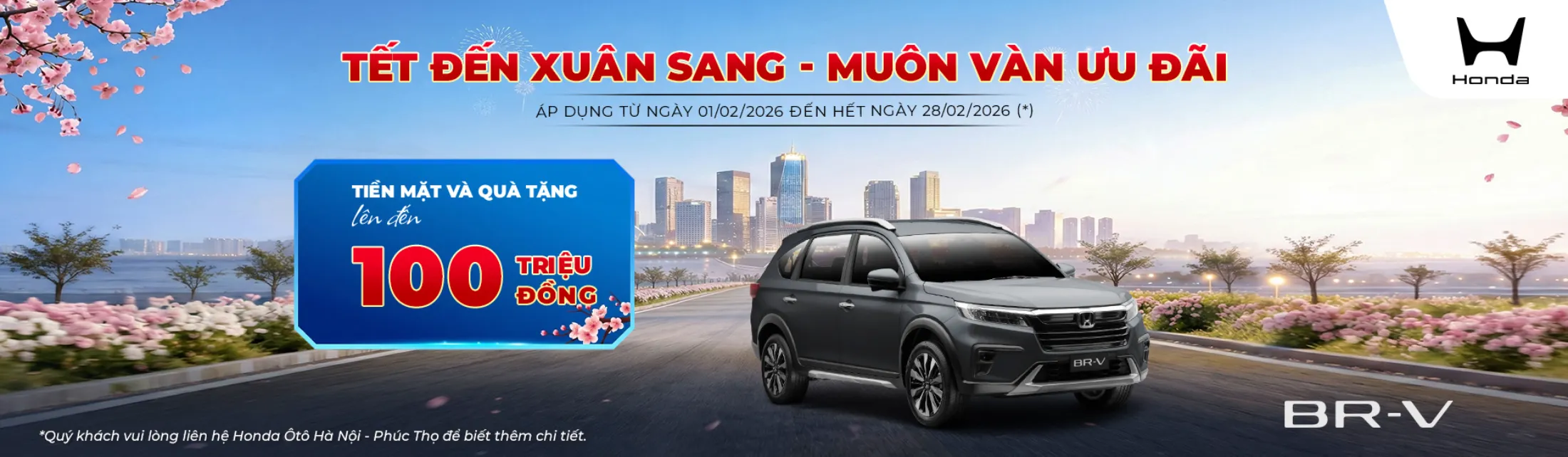 Ưu đãi Honda BR-V tháng 2/2026