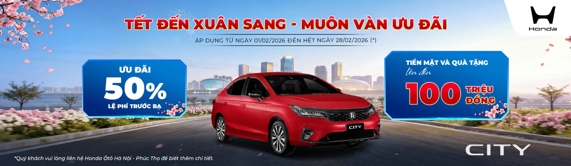 Ưu đãi Honda City tháng 2/2026