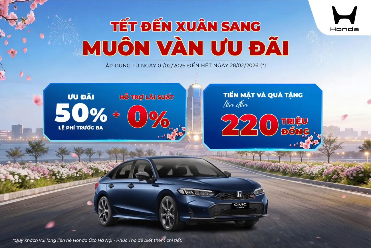Ưu đãi Honda Civic tháng 2/2026