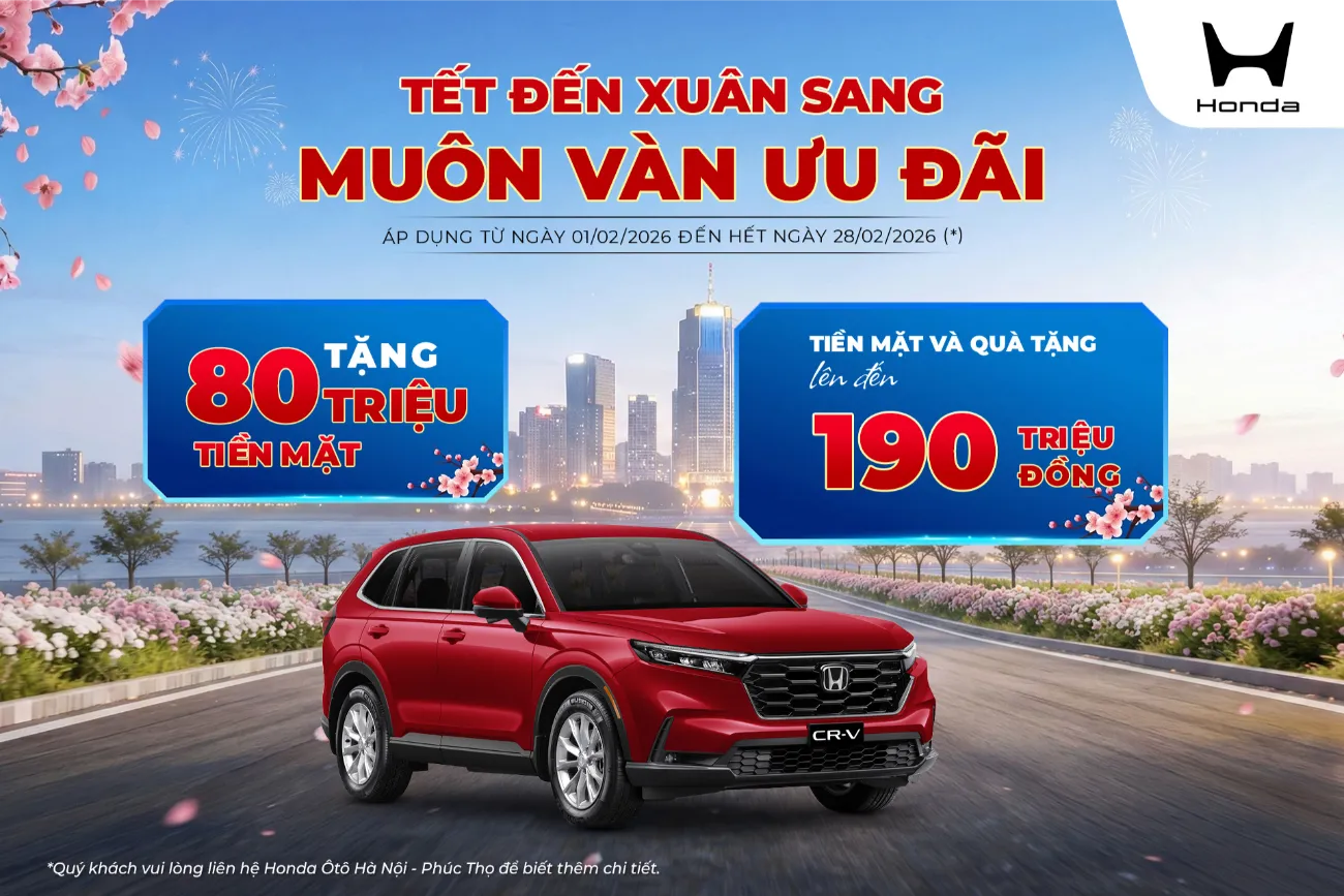 Ưu đãi Honda CR-V tháng 2/2026