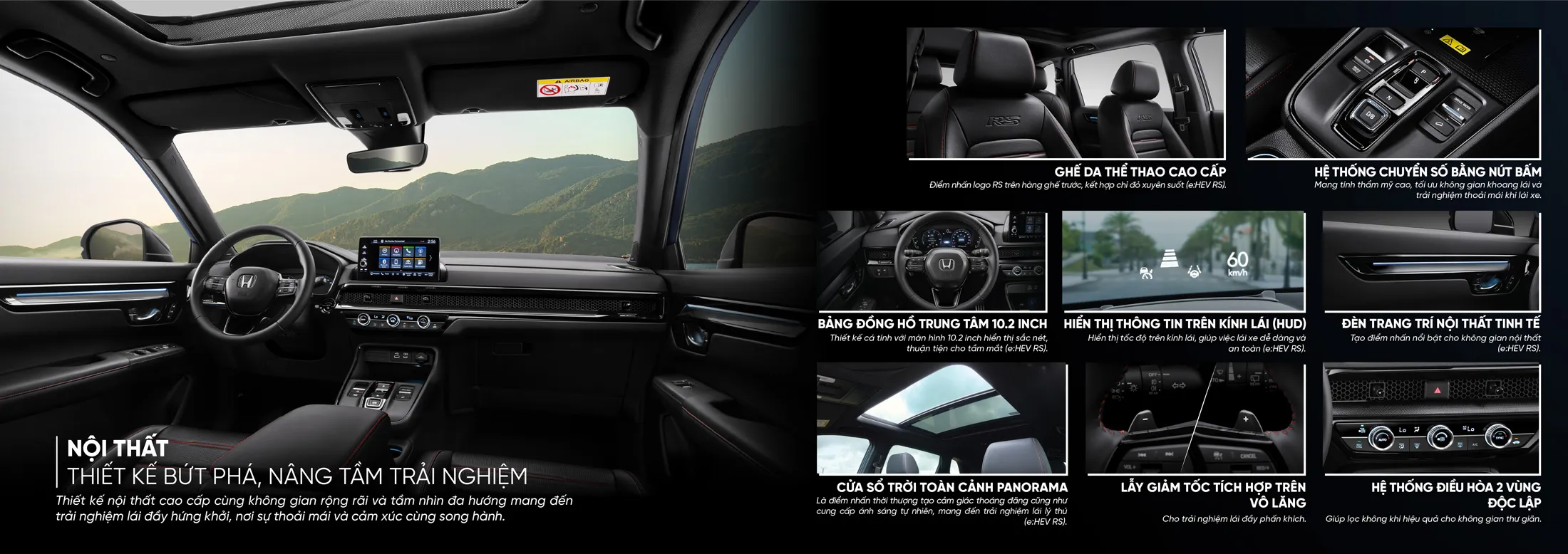 Tổng quan nội thất Honda CR-V e:HEV RS