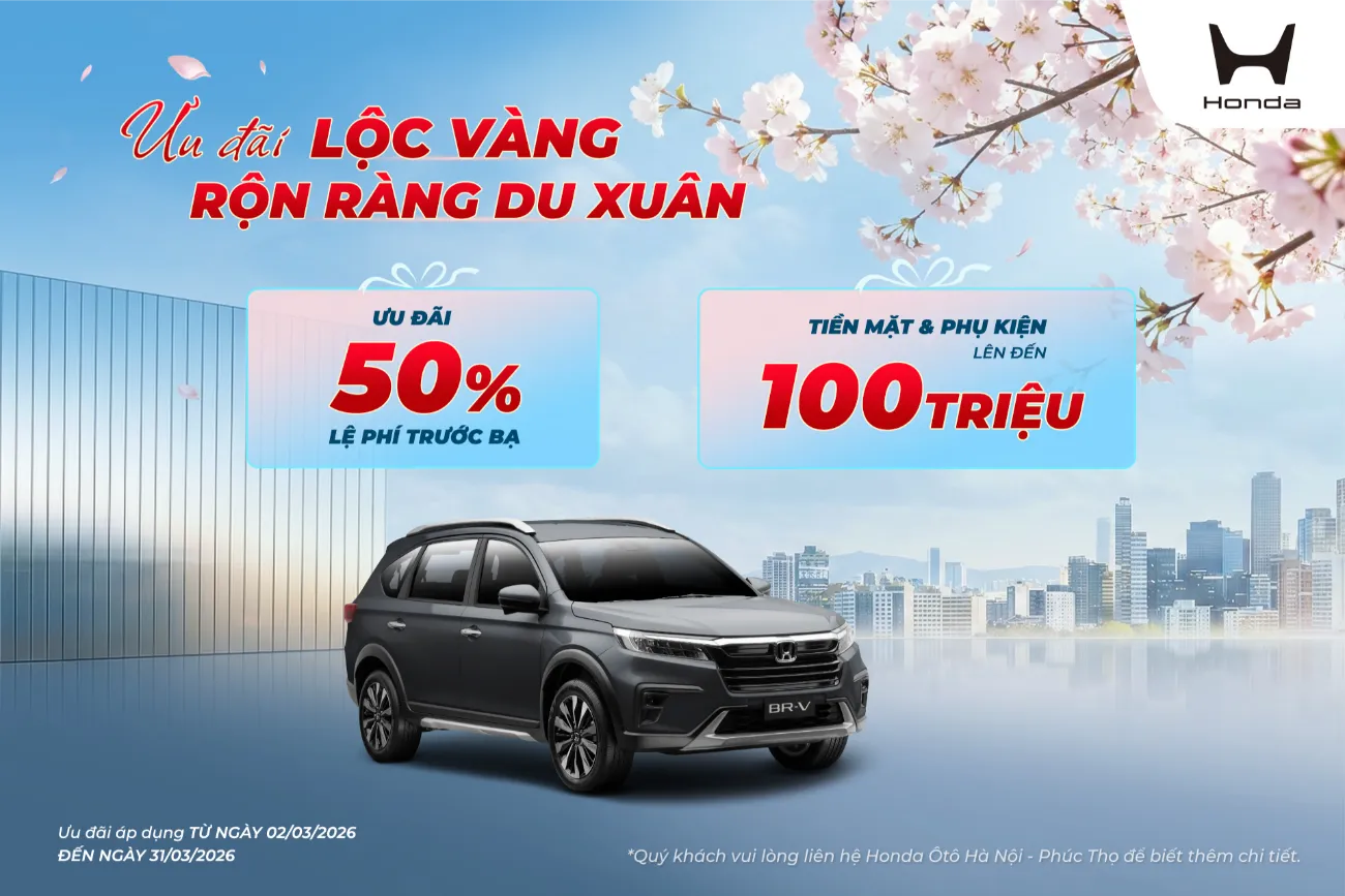 Ưu đãi Honda BR-V tháng 3/2026