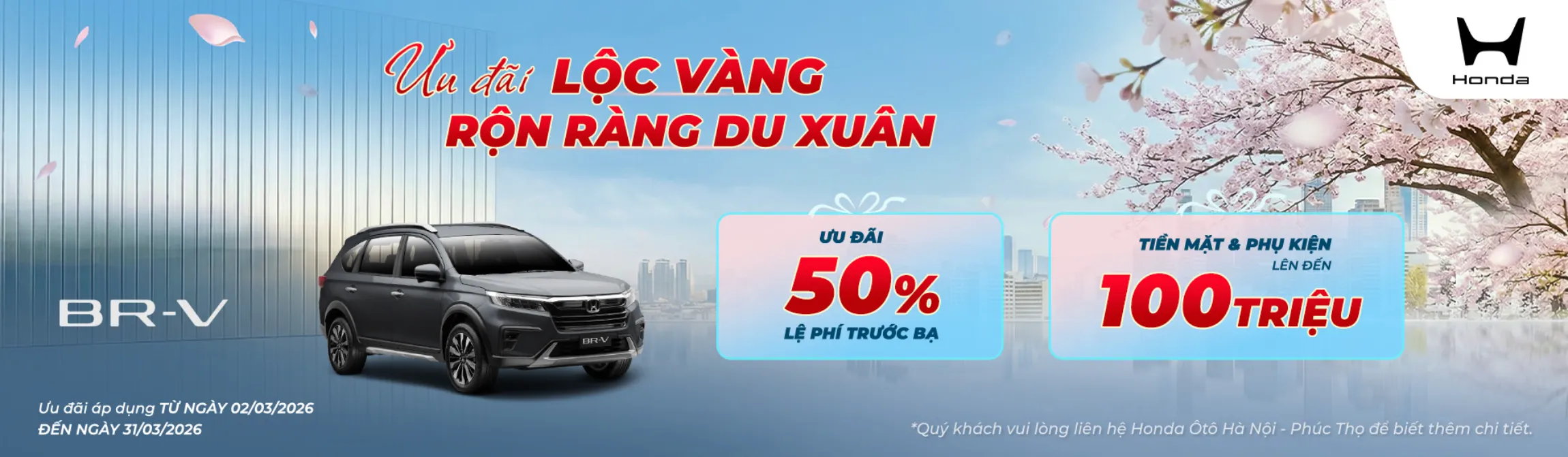 Ưu đãi Honda BR-V tháng 3/2026