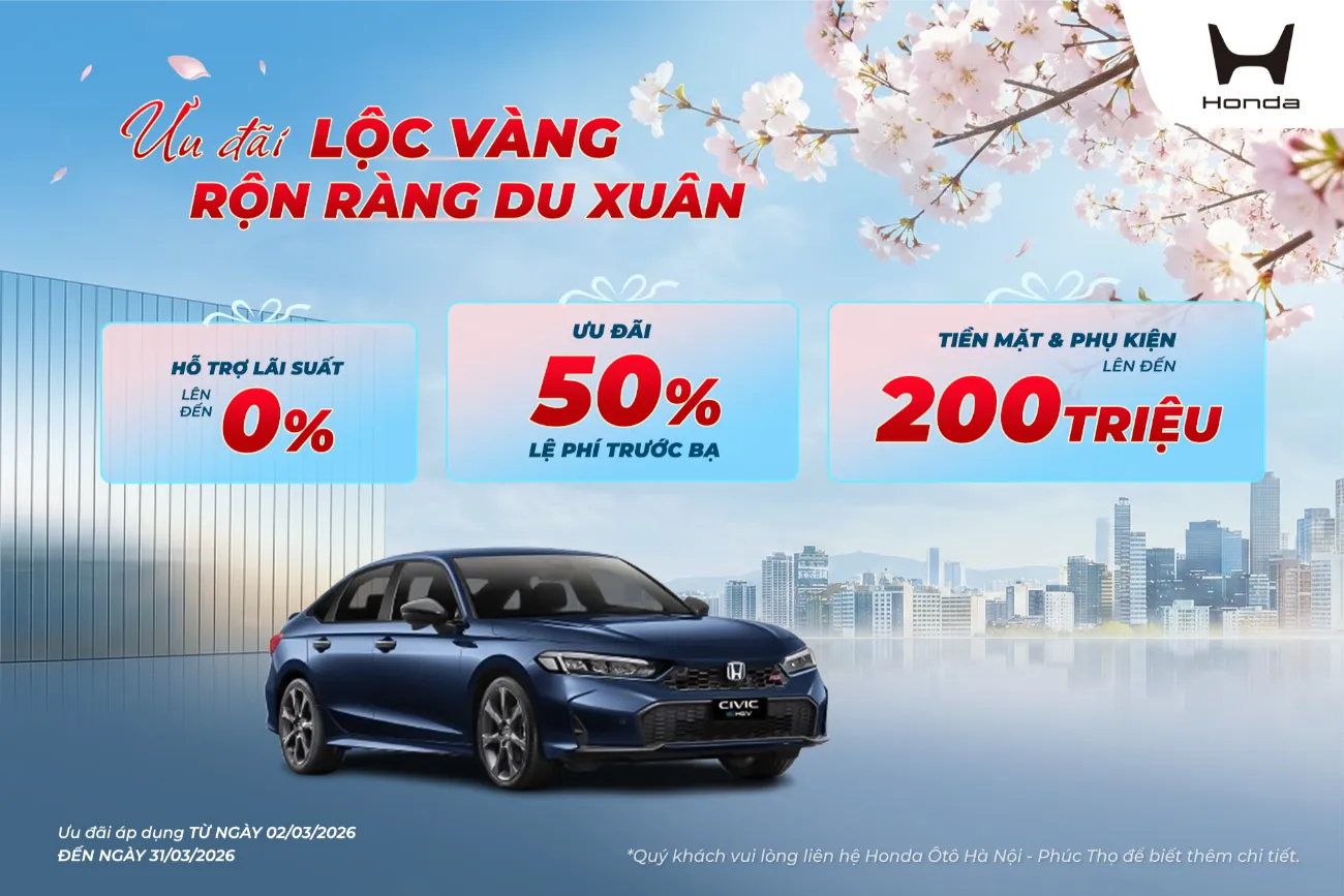 Ưu đãi Honda Civic tháng 3/2026