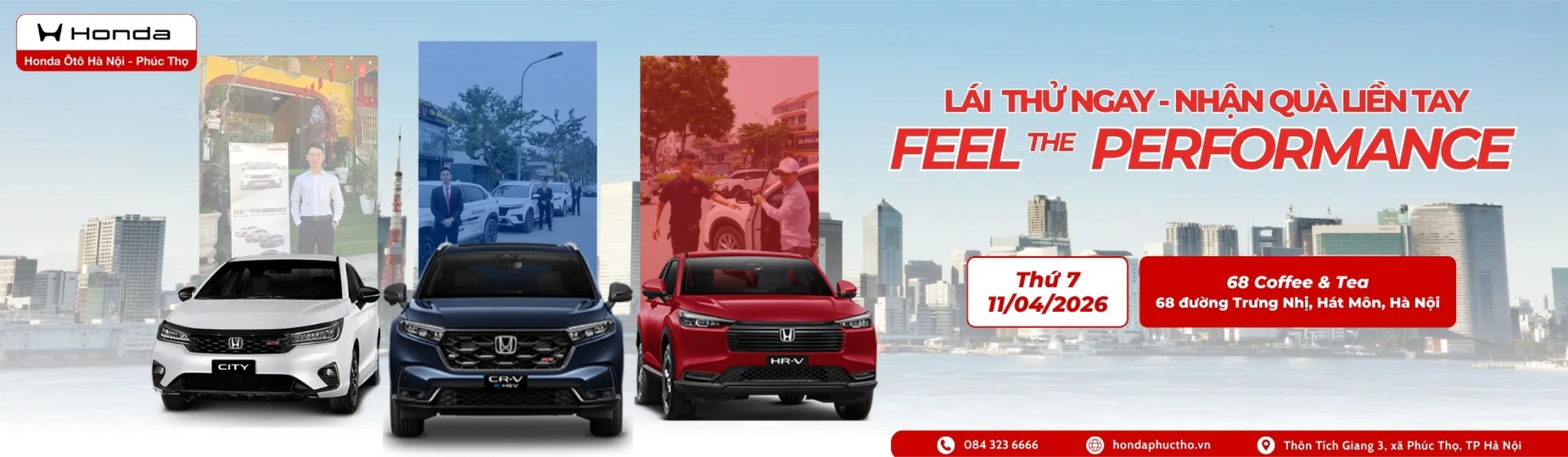 Sự kiện lái thử xe ô tô Honda ngày 11/4/2026