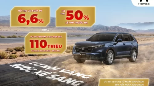 Ưu đãi mua Honda CR-V tháng 4/2026
