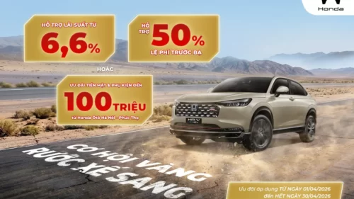 Ưu đãi mua Honda HR-V tháng 4/2026
